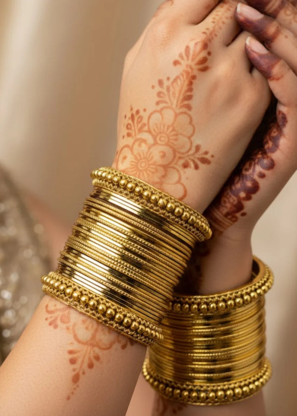 Golden Luxe Bangle Set