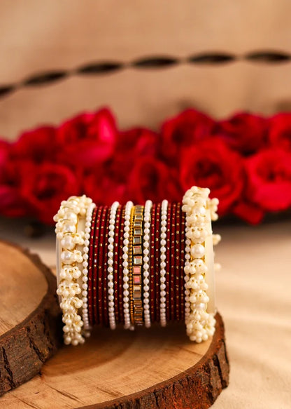 Noor Set-Maroon