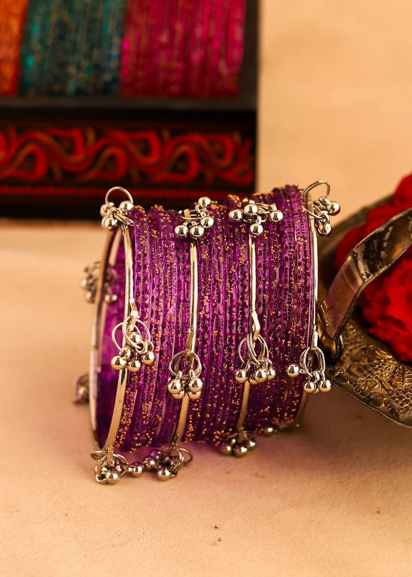 Raindrop Purple-Silver