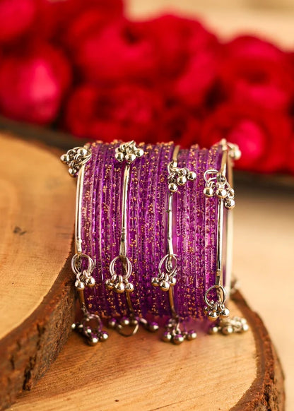 Raindrop Purple-Silver