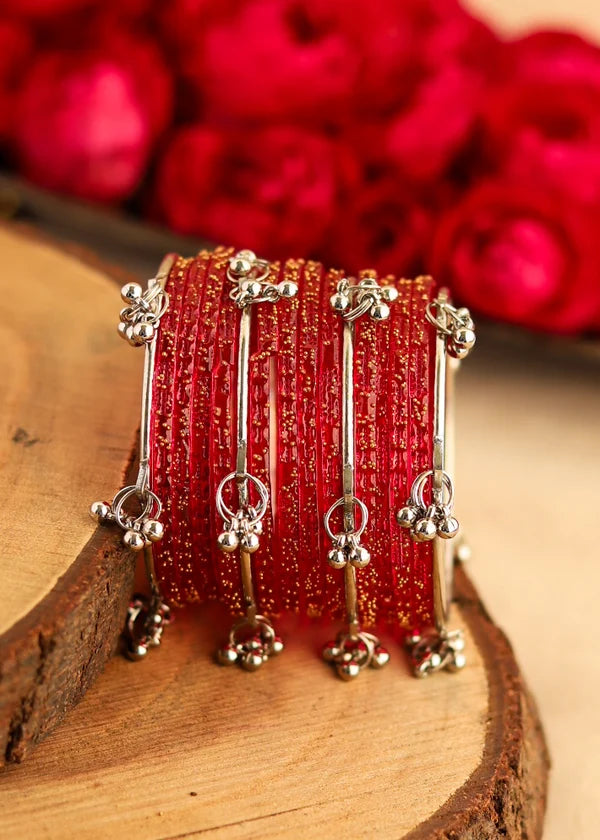 Raindrop Red-Silver