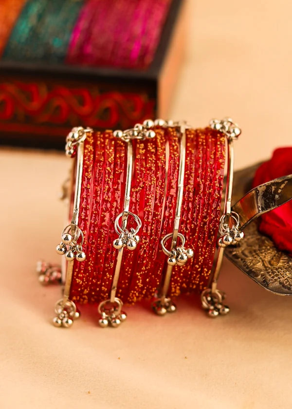Raindrop Red-Silver