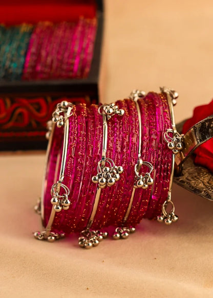 Raindrop Shocking Pink-Silver