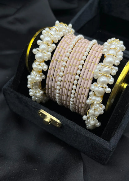 Pastel Pink- Pearl Bangle Collection