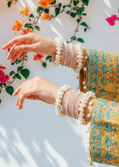 Pastel Pink- Pearl Bangle Collection