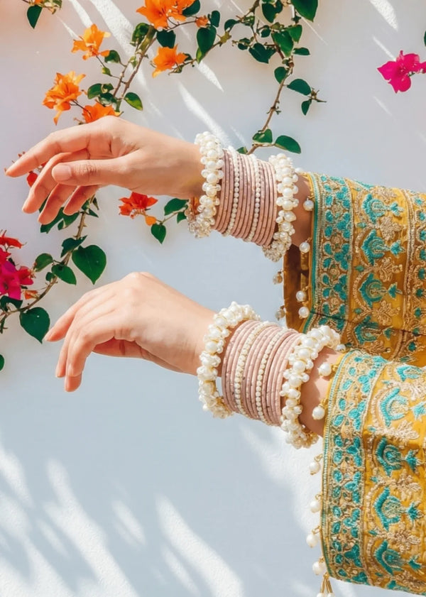 Pastel Pink- Pearl Bangle Collection
